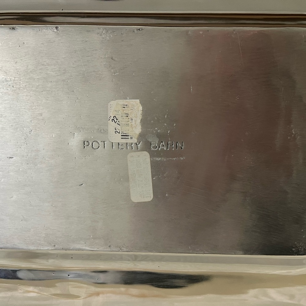 Pottery Barn Silver Dining Platter - Picture 3 of 6
